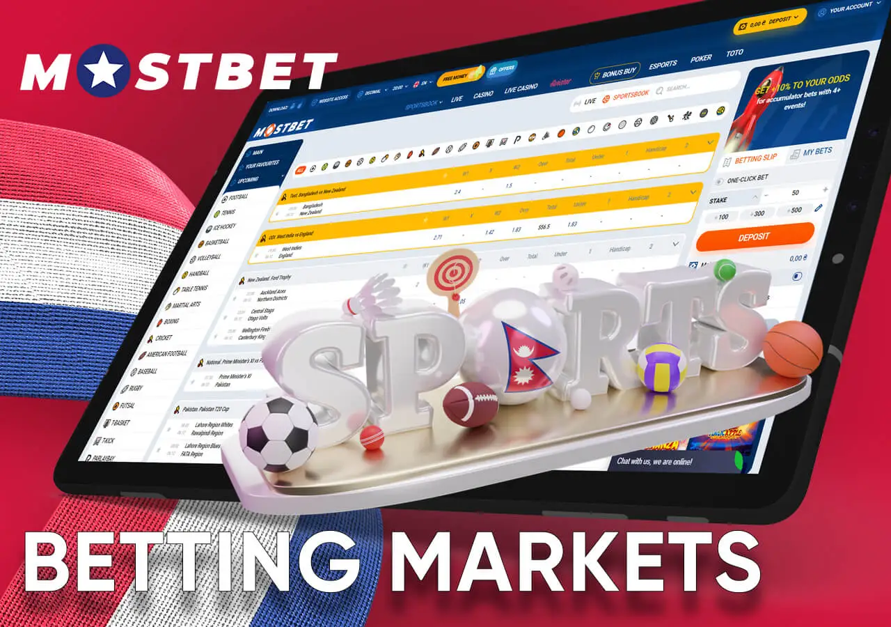 Bets on many sporting events