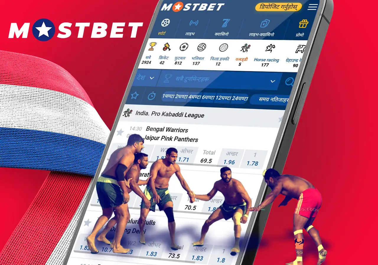 Kabaddi Betting on Mostbet
